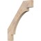 Ekena Millwork 3 1/2"W x 30"D x 38"H Merced Smooth Knee Brace, Douglas Fir BRC04X30X38MRC00SDF - alternate 1